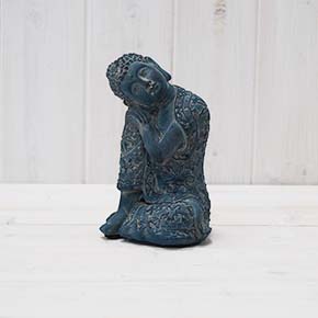Blue Washed Buddha H14cm detail page